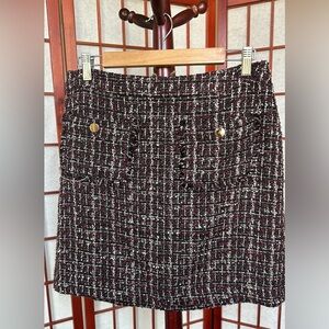 Loft tweed mini skirt